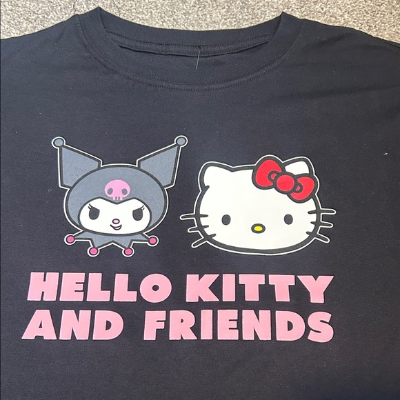 Hello Kitty Black Tee with Pink Accents - Picture 2 of 4